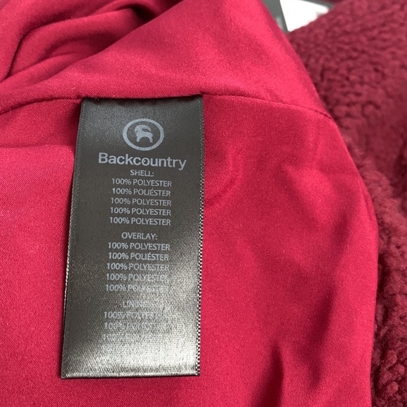 🎄Backcountry Almont sherpa hooded pullover in winterberry. Size M. NWT. - Picture 10 of 10